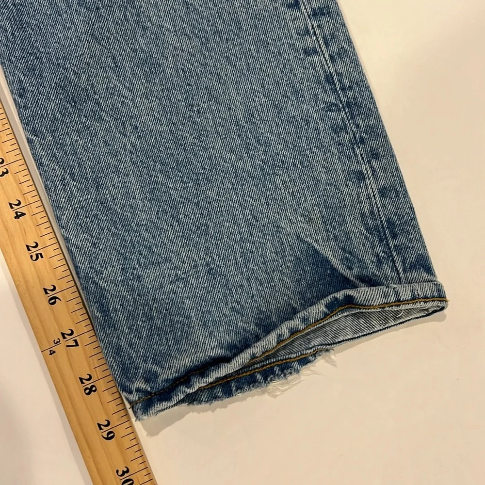 AGOLDE blue high waisted straight leg jeans size 26 - Picture 7 of 7